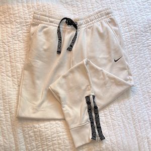 a size small pair of nike sweats.